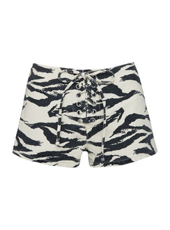product Princess Polly Thunderbird Micro Shorts Zebra High Waisted Shorts 