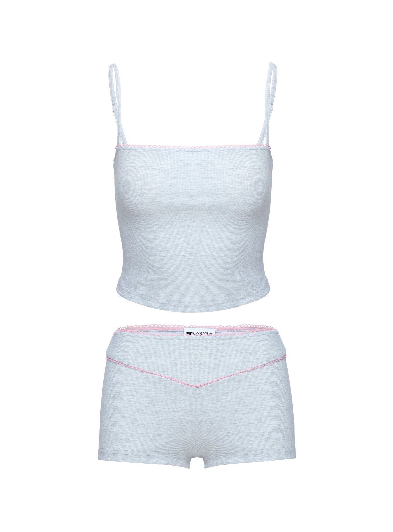 Unfolding Rib Sleep Set Grey Marle