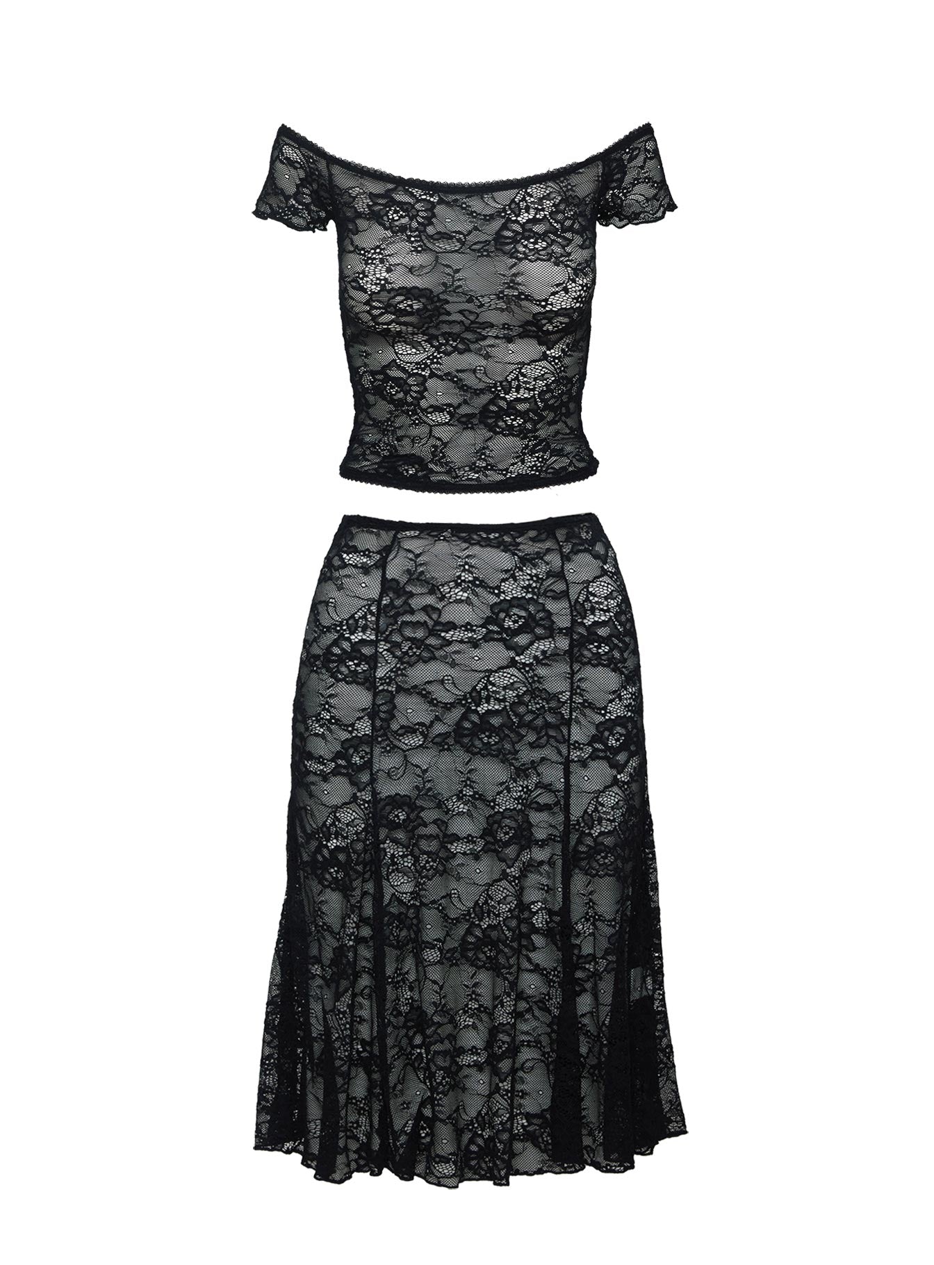 Vigilanta Lace Set Black