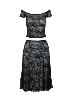 Vigilanta Lace Set Black