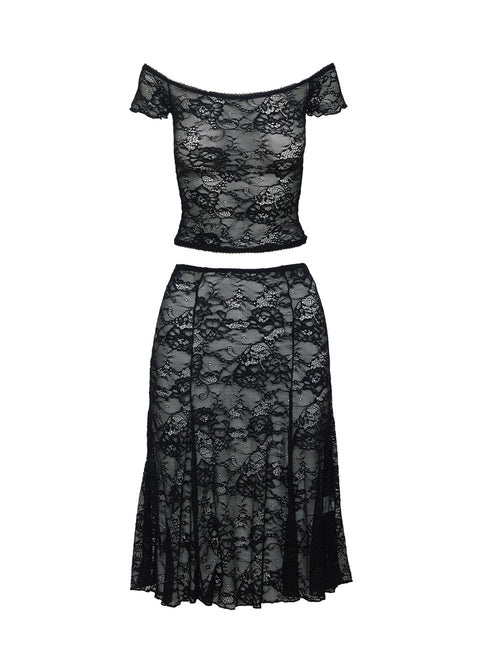 Vigilanta Lace Set Black