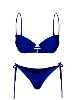 Presson Shine Underwire Bikini Top Blue