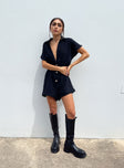 Vixen Romper Black Petite