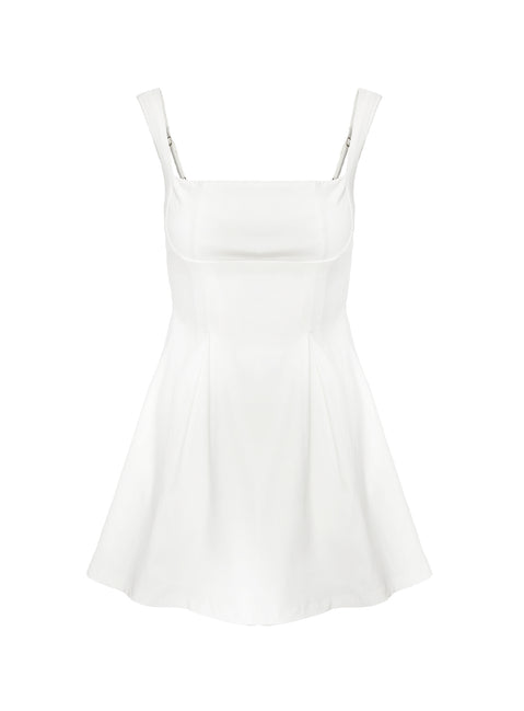 product Princess Polly Xanthus Mini Dress White Square Neck 