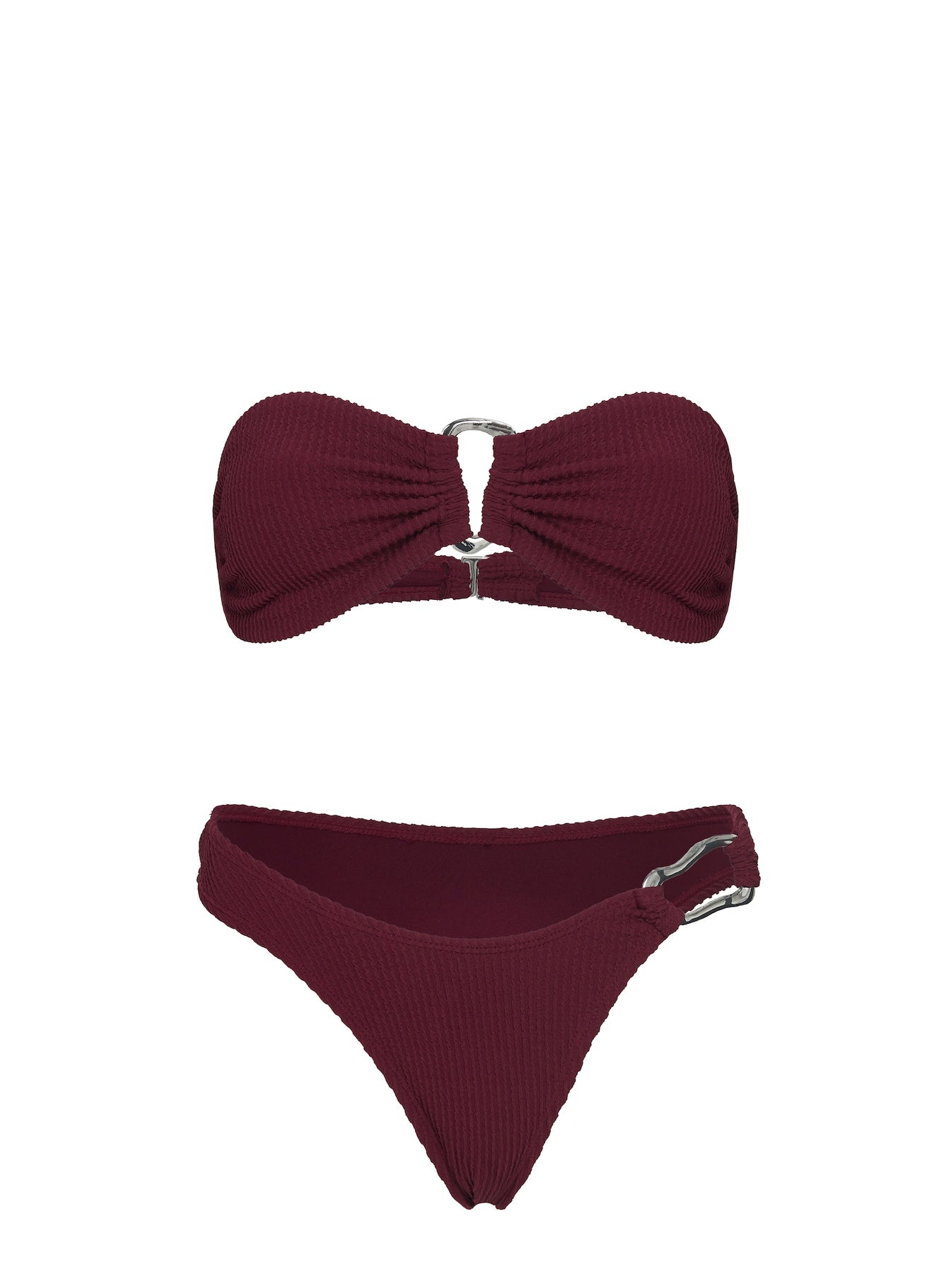 Zemi Hardware Bandeau Bikini Top Red