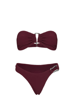 Zemi Hardware High Side Cheeky Bikini Bottoms Red