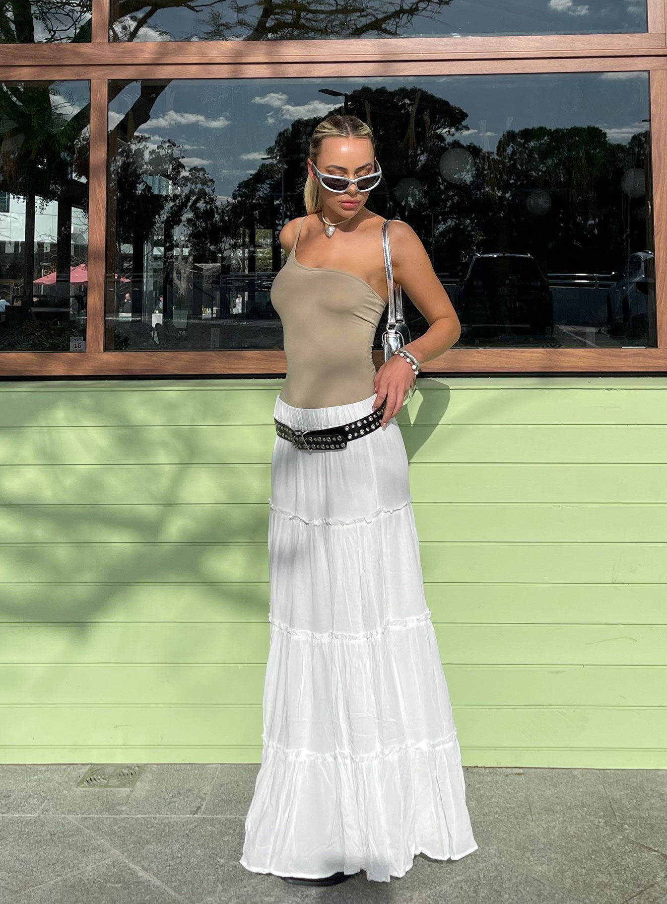 product Princess Polly Miriah Maxi Skirt White Low Impact Maxi 