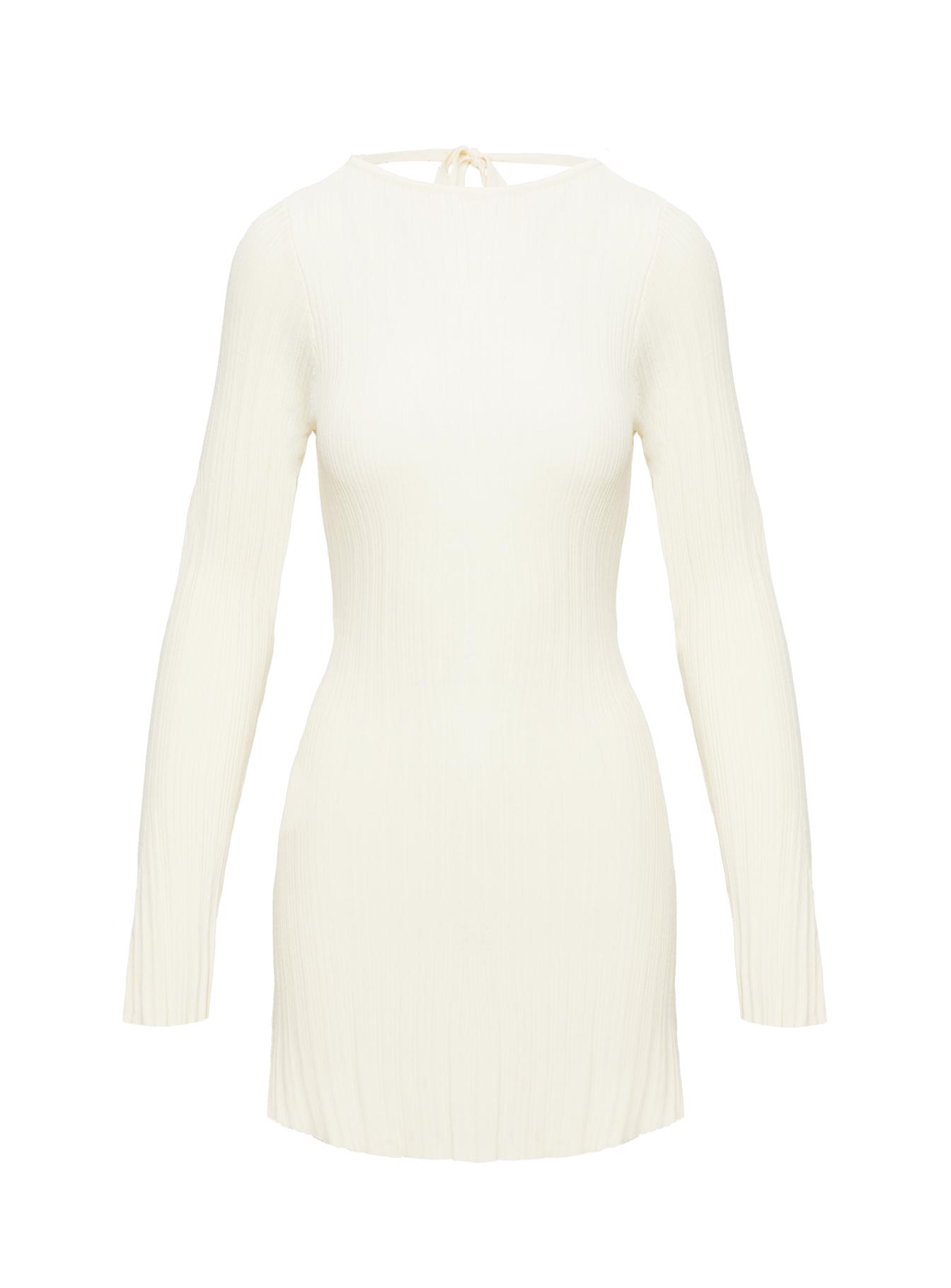 Mayok Long Sleeve Mini Dress Cream