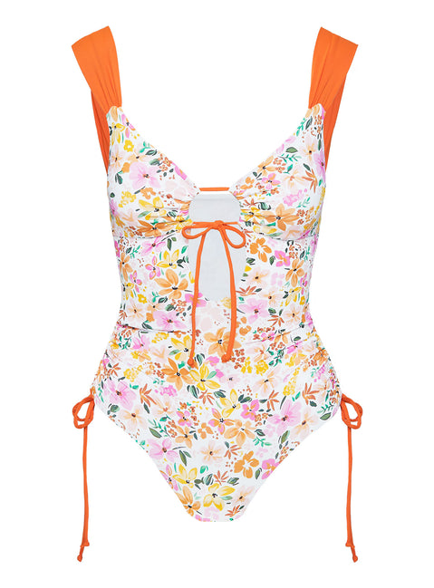 Sun Is Showing One Piece Multi Floral