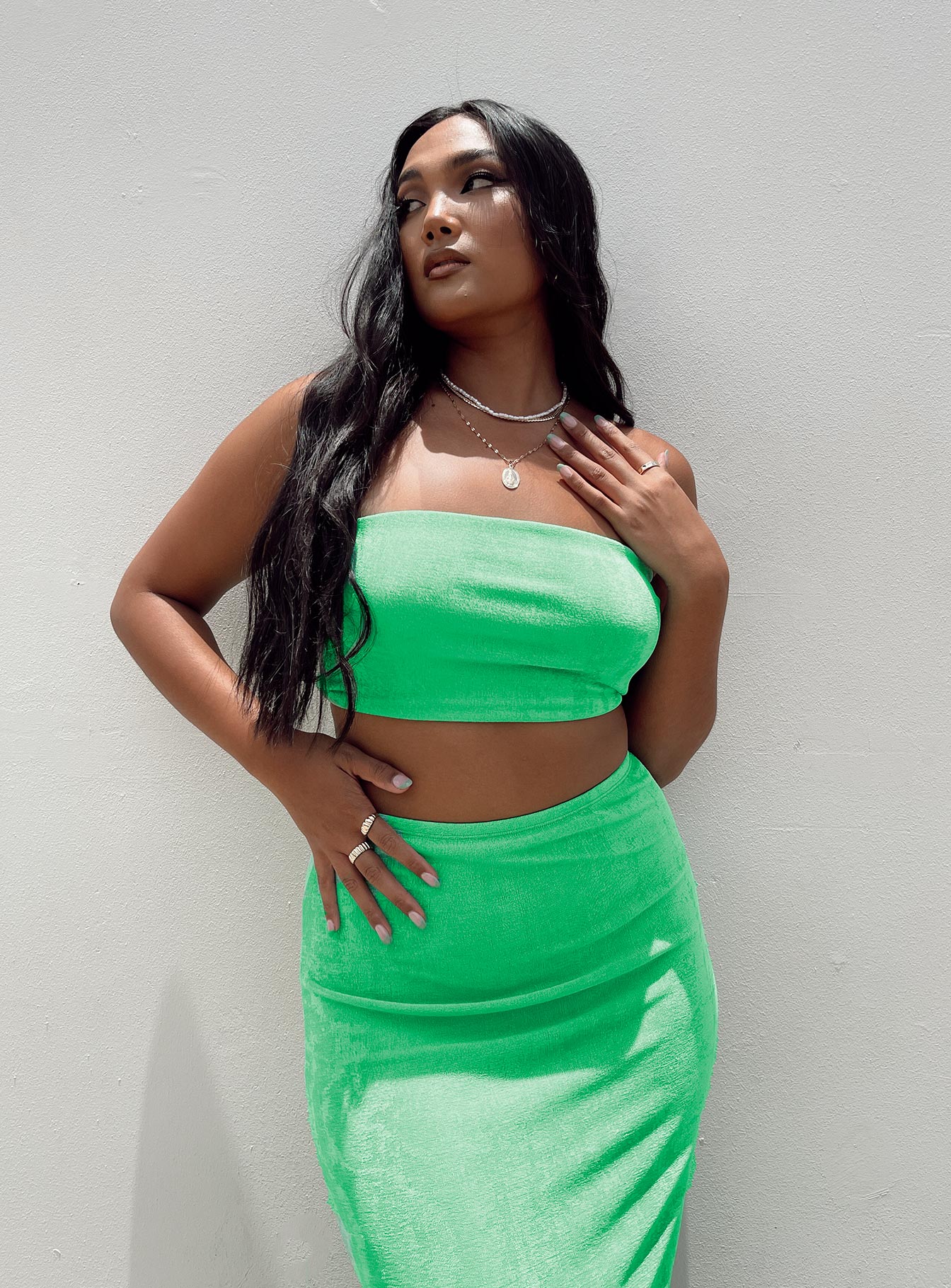 product Princess Polly  Maci Strapless Top Green