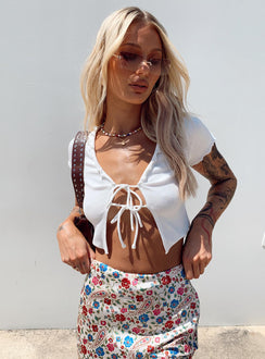 product Princess Polly Sleeveless Square Neck  Ayden Top White