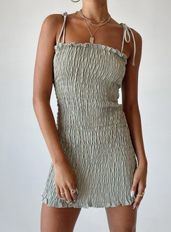 product Princess Polly Square Neck  Sherry Mini Dress Sage