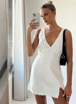 product Princess Polly Asymmetric Neckline  Athenia Mini Dress White