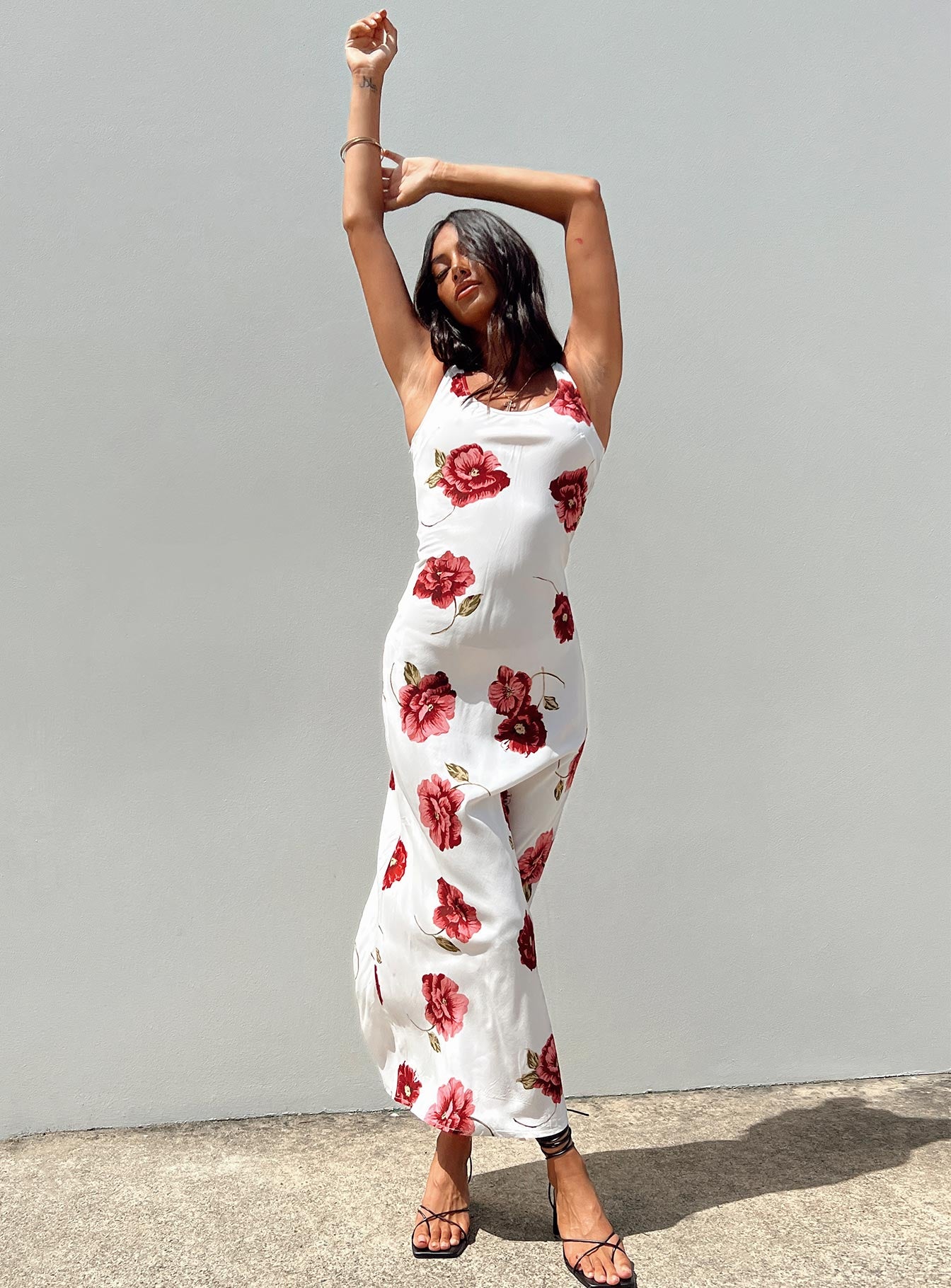 product Princess Polly High Neck  Malina Maxi Dress Red Multi