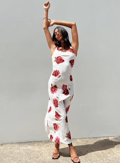 product Princess Polly High Neck  Malina Maxi Dress Red Multi