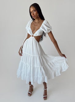 product Princess Polly Crew Neck  Danica Midi Dress White