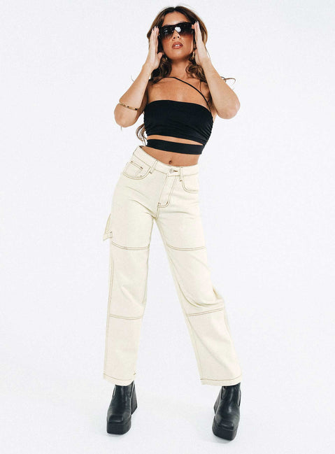 product Princess Polly Mid Rise  Copeland Jeans White Petite