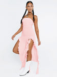 product Princess Polly High Neck  Rendezvous Strapless Midi Dress Blush