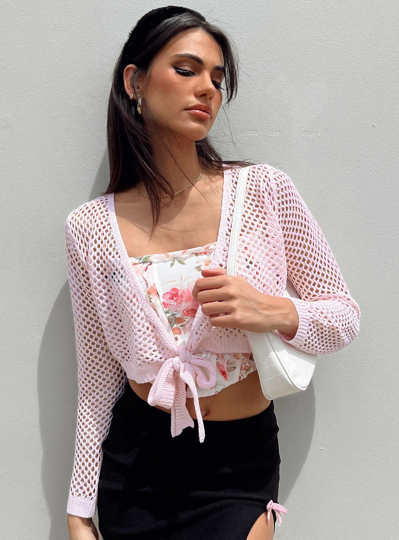 Treva Sweater Pink Cropped 