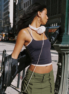 product Princess Polly Sleeveless Square Neck  Premier Layered Tank Top Slate