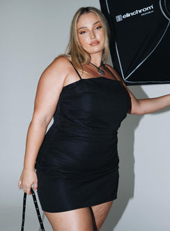 product Princess Polly Boat Neck  Chandra Mini Dress Black Curve