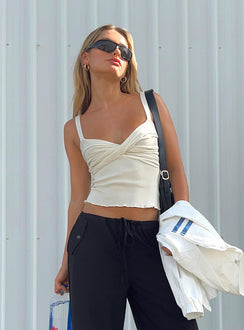 product Princess Polly  Dalma Twist Top Ivory