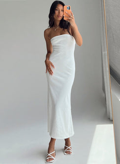 product Princess Polly Asymmetric Neckline  Carter Maxi Dress White