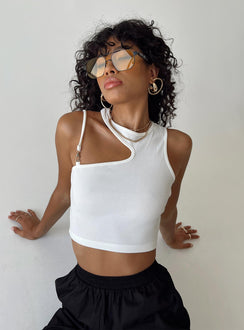 product Princess Polly Sleeveless Square Neck  Marea Top White