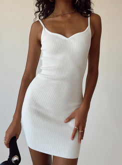 product Princess Polly High Neck High Neck  Breton Mini Dress White