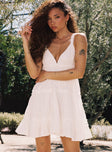 Princess Polly Plunger  Romeo Mini Dress White