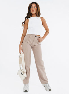 product Princess Polly High Waisted Pants  Titius Pants Beige Petite
