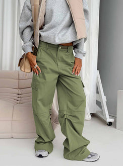 product Princess Polly Low Rise Pants Low Rise Pants Low Rise Pants  Fallout Mid Rise Cargo Pants Green