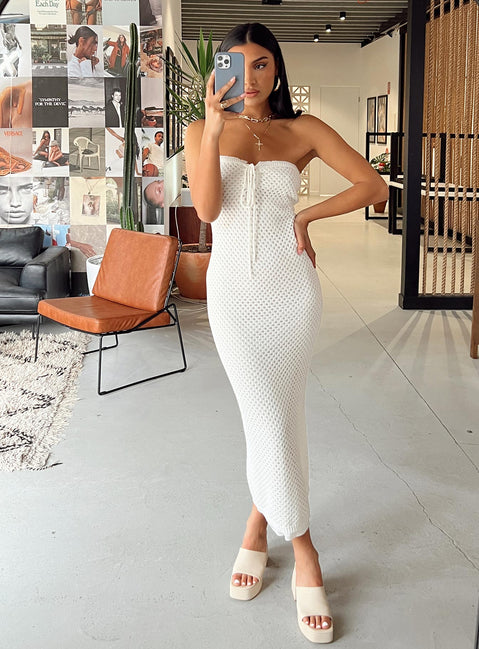 product Princess Polly Sweetheart Neckline  Mollen Maxi Dress White