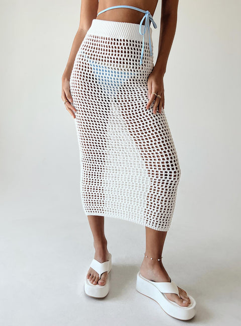 product Golda Crochet Maxi Skirt White Princess Polly  Midi Skirts 