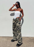 product Princess Polly  Fallout Mid Rise Cargo Pants Camouflage