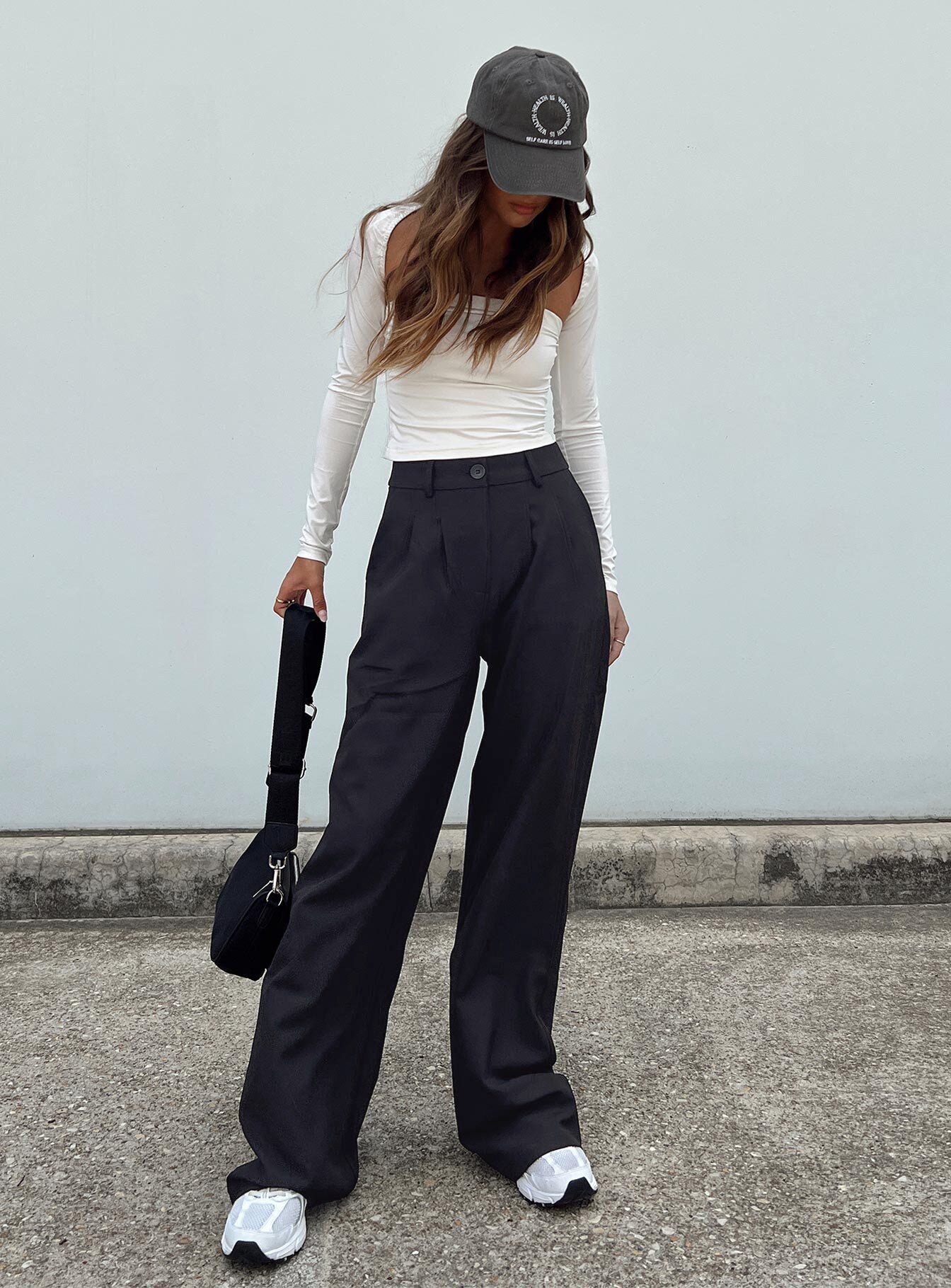 product Princess Polly High Waisted Pants  Archer Pants Black Lower Impact