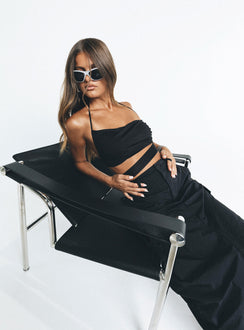 product Princess Polly Sleeveless Square Neck  Howerton Top Black