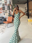 product Princess Polly Crew Neck  Seri Slip Maxi Dress Green Multi