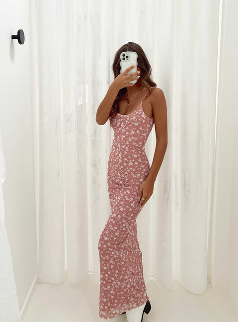 product Princess Polly Sweetheart Neckline  Knox Maxi Dress Pink Floral
