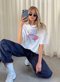 product Princess Polly Three Fourth Sleeves Crew Neck  Stunt Racer Tee Ivory