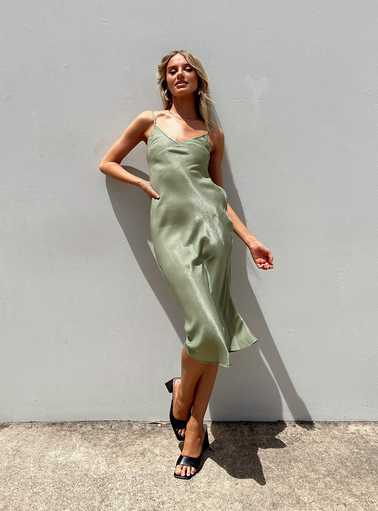 product Princess Polly High Neck  Varese Midi Dress Green