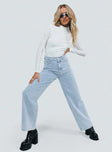 product Princess Polly Mid Rise  Willoby Wide Leg Jean Denim