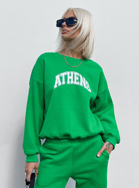Athens Sweater Green Princess Polly  regular 