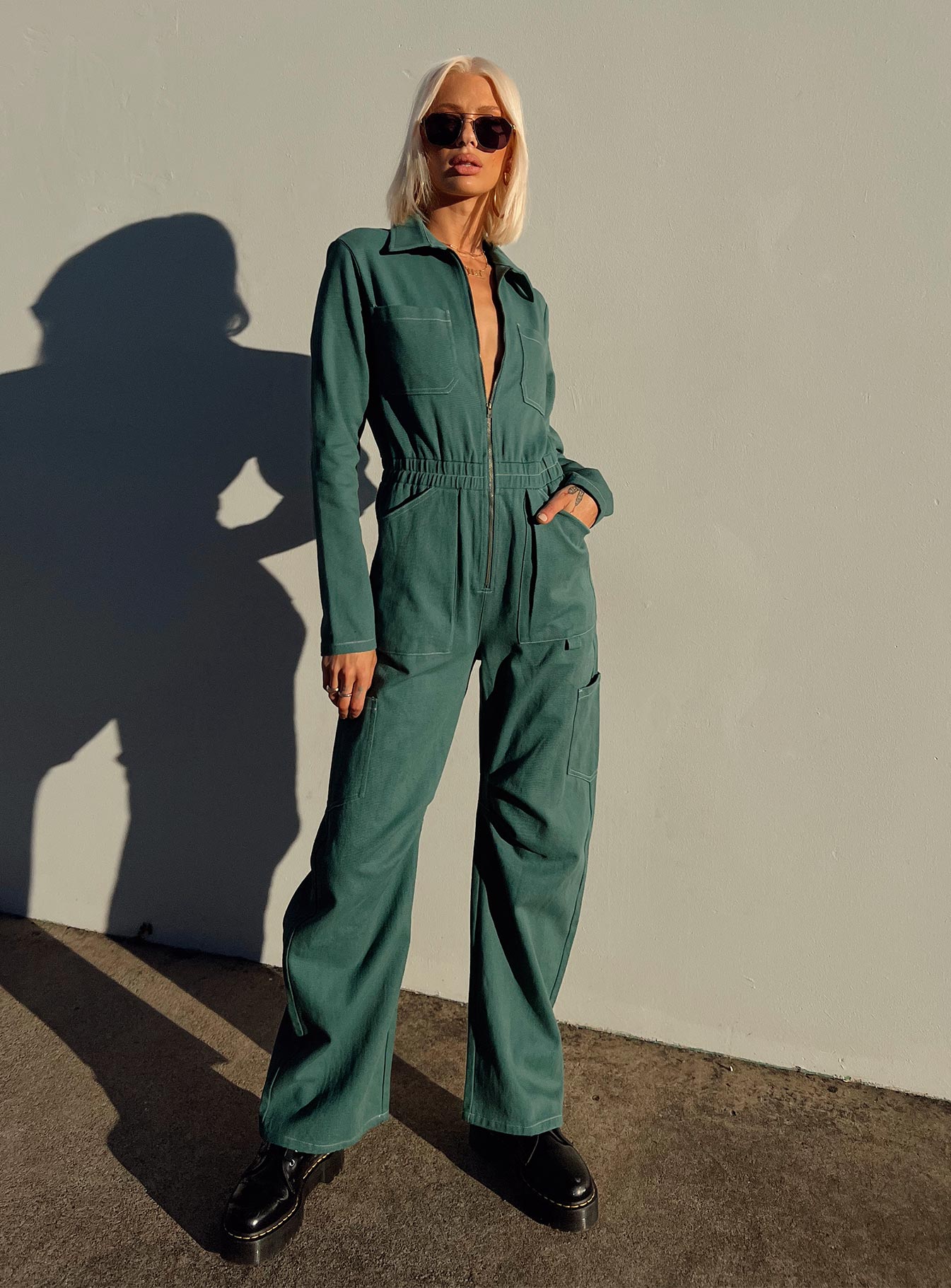 Green boiler shop suit womens