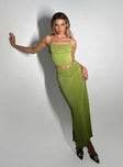 product Topakas Plisse Maxi Skirt Green Princess Polly  Maxi 