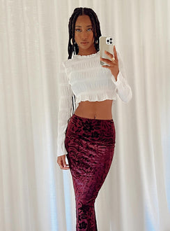 product Princess Polly Full Sleeves High Neck  Wallach Long Sleeve Top White