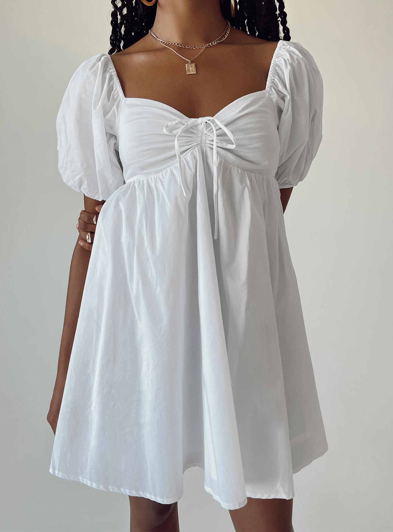 product Princess Polly Square Neck  Lillien Mini Dress White