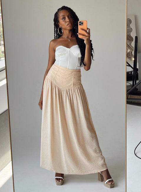 product Princess Polly  Adelaide Maxi Skirt Beige