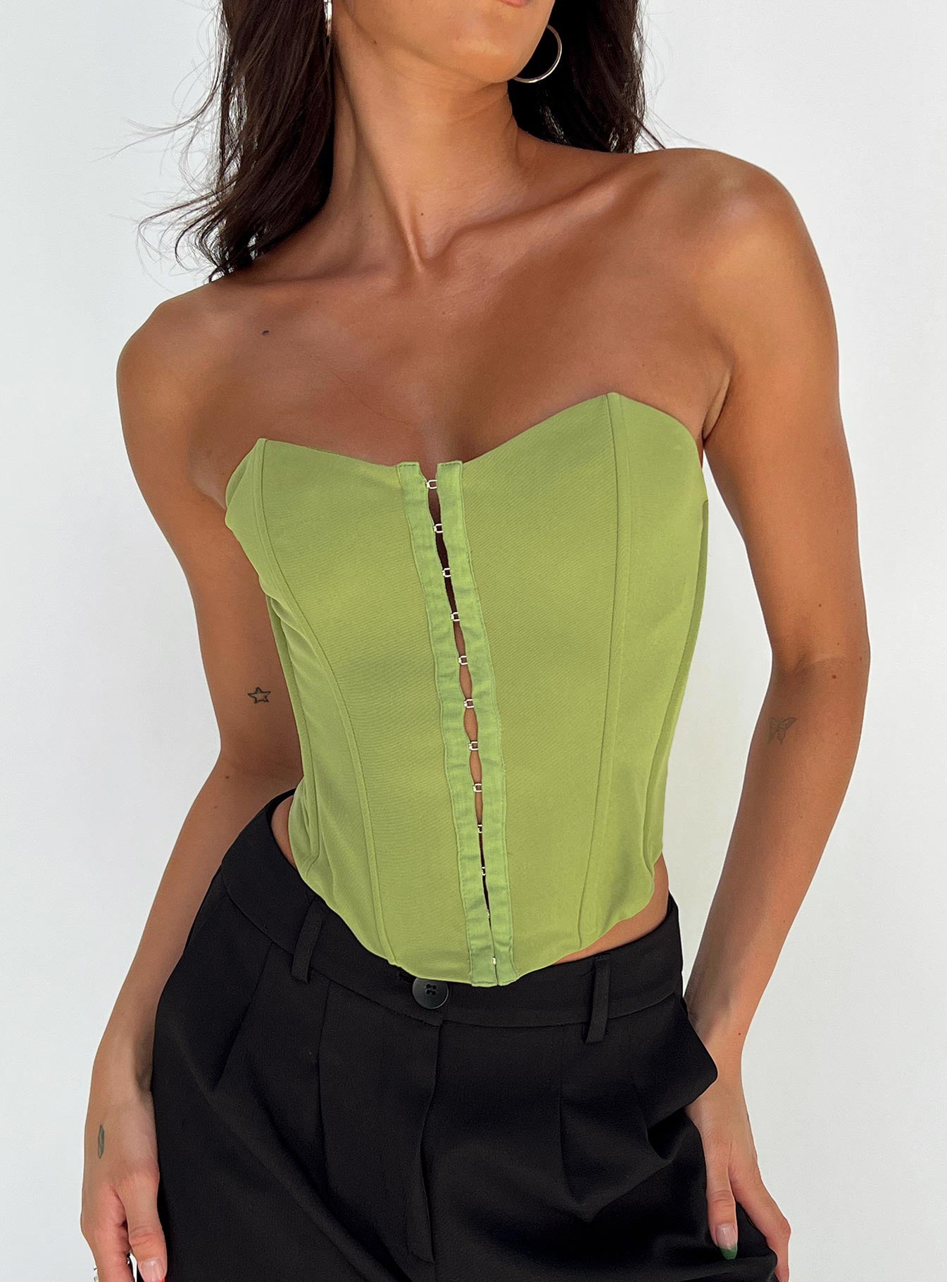 Neon green hot sale bustier