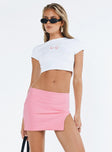 Strand Mini Skirt Pink Princess Polly  Mini 
